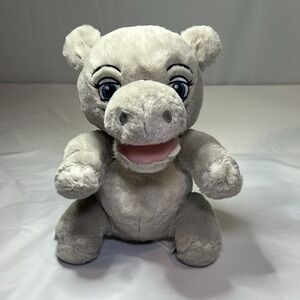 Disney Land Gray Baby Hippo Walt Disney World Stuffed Plush Rare